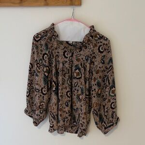 LN Evereve Multicolor Floral Blouse S